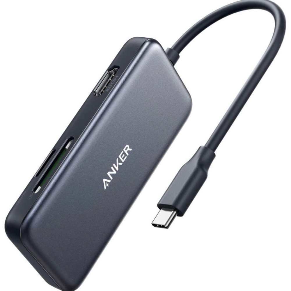 Anker Hub USB C, adaptador 5 en 1 USB C,con 4K USB